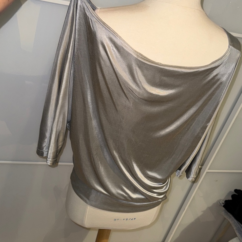 Dolce & Gabbana Metallic Silver Blouse - Picture 3 of 10
